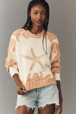 Pilcro Pullover Long-Sleeve Crew-Neck Icon Sweater | Anthropologie (US)