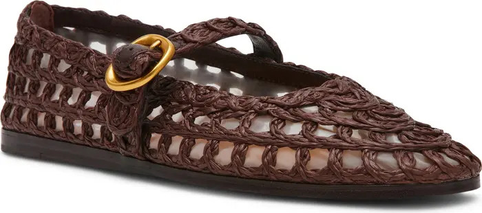 Melody Raffia Mary Jane Flat (Women) | Nordstrom