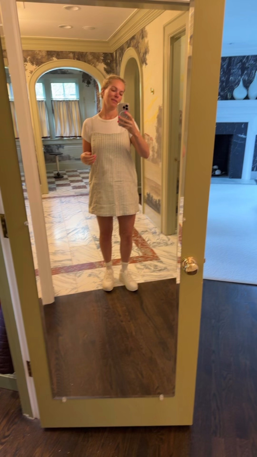 Love this cutie skort that’s a striped linen print! Wearing a M so i would say it runs a little oversized - a great maternity option that fits all body types!

#LTKFindsUnder100 #LTKWatchNow #LTKBump