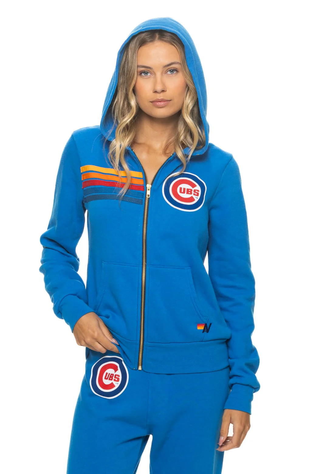 CHICAGO CUBS 2026 ZIP HOODIE - ADVENTURE BLUE | Aviator Nation