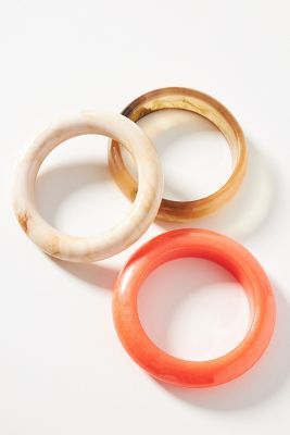 Resin Bangle Bracelet Set | Anthropologie (US)