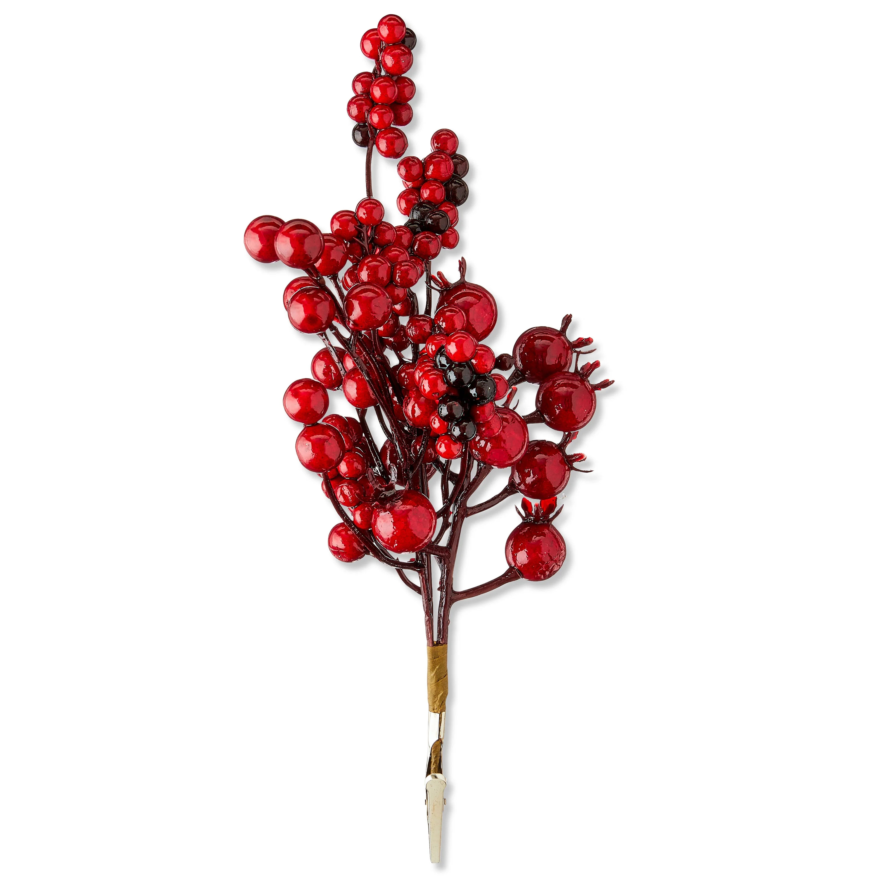 Berries Decorative Christmas Clip, Red, 6", by Holiday Time | Walmart (US)