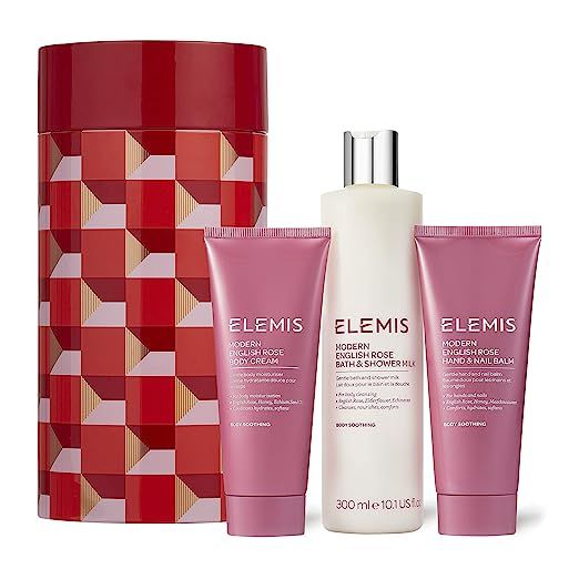 ELEMIS English Rose-Infused Body Trio | Luxurious Holiday Bodycare Gift Set Nourishes, Softens, &... | Amazon (US)