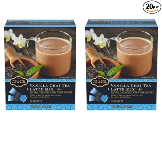 Private Selection Vanilla Chai Tea Latte Mix 10 ct (Pack of 2) | Amazon (US)