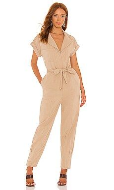 Lovers and Friends Whitney Jumpsuit in Natural from Revolve.com | Revolve Clothing (Global)