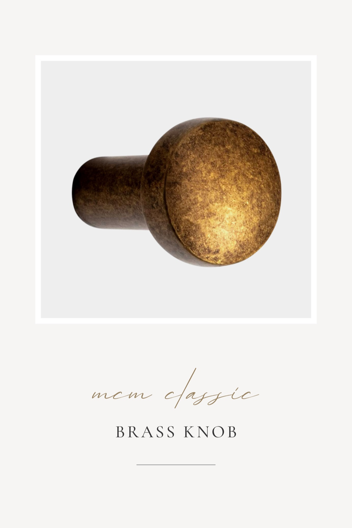 Mcm classic brass knobs

#LTKunder50 #LTKunder100 #LTKhome