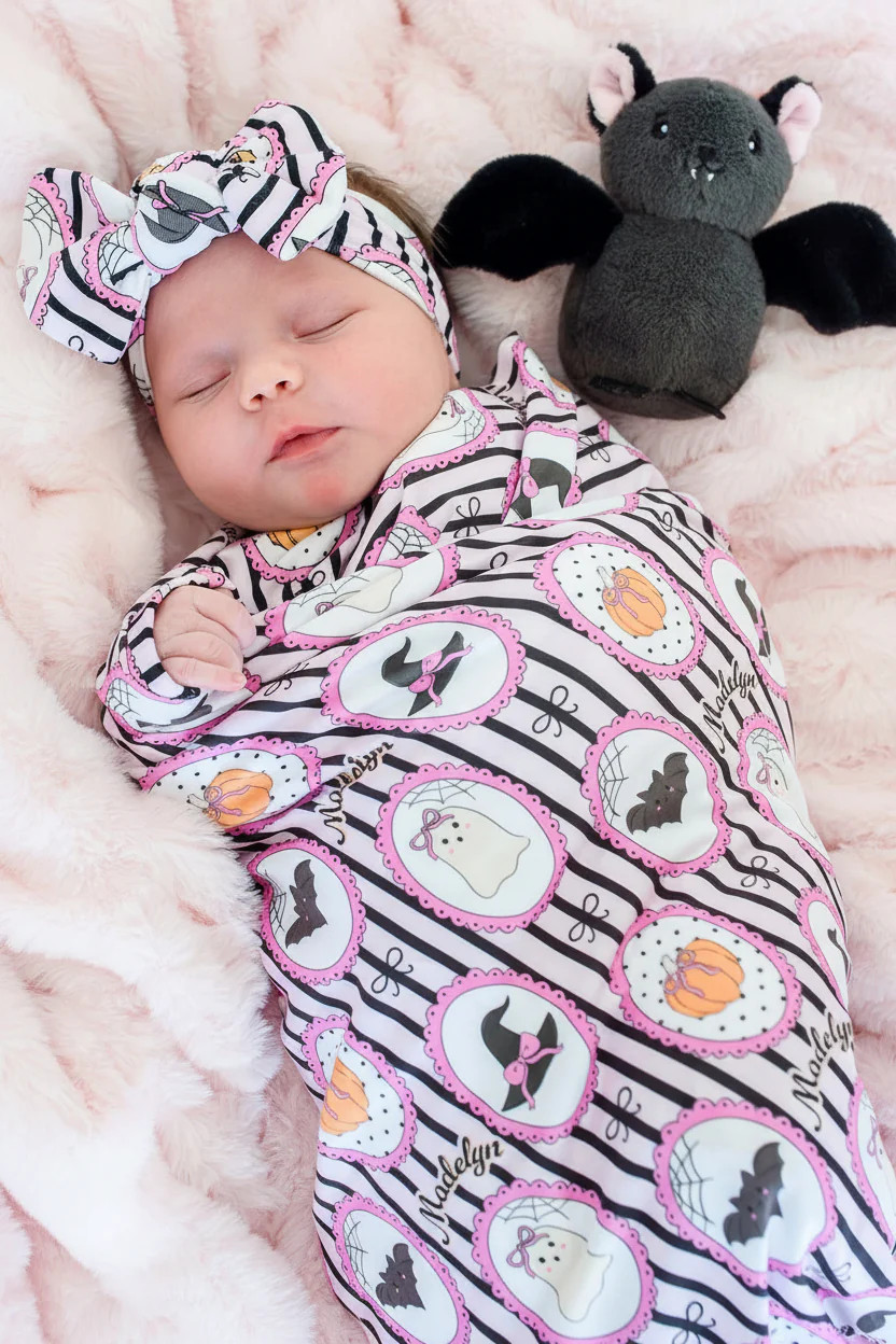 Personalized Halloween Swaddle Blanket | Galloween | Caden Lane