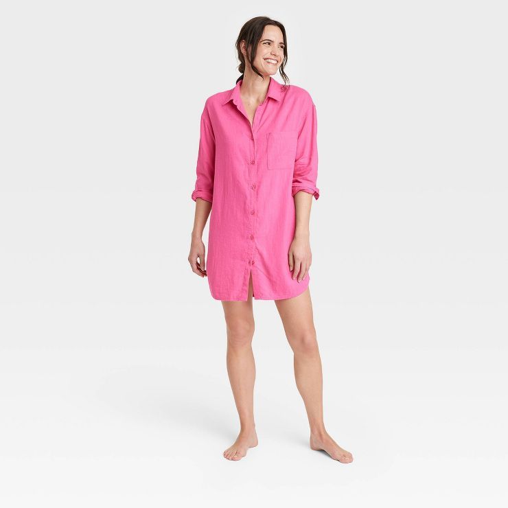 Women's Linen NightGown - Stars Above™ | Target