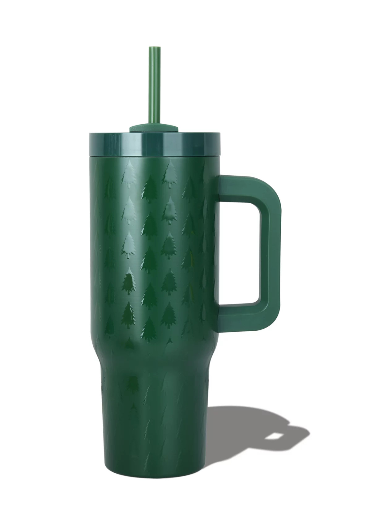 Elite Global Brands30 oz Dark Green Embossed Tree Insulated Tumbler with Handle | Belk