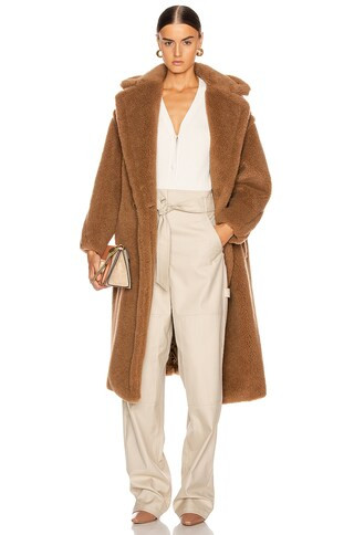 Max Mara Teddy Coat in Brown,Neutral | FWRD 