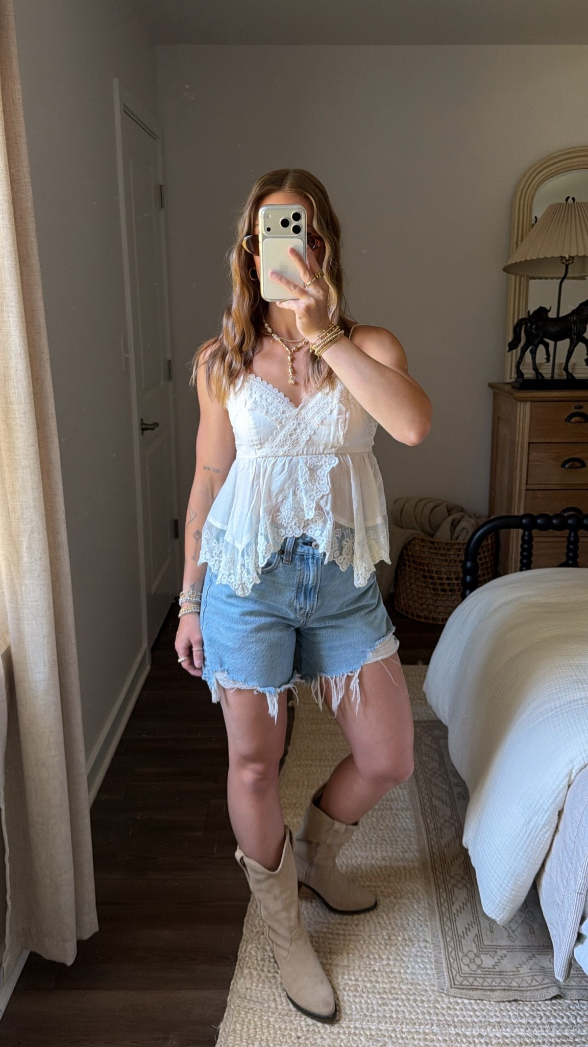 6/4/26 Casual Summer Outfit of the Day

An easy summer outfit I’d wear on repeat 🤍 styled my Abercrombie top with Abercrombie denim shorts, Aire sunglasses, and tall Steve Madden boots. The boots are an older pair, but I linked similar options along with the rest of the outfit. Everything is linked here ✨

#LTKootd #LTKxAbercrombie #LTKSeasonal