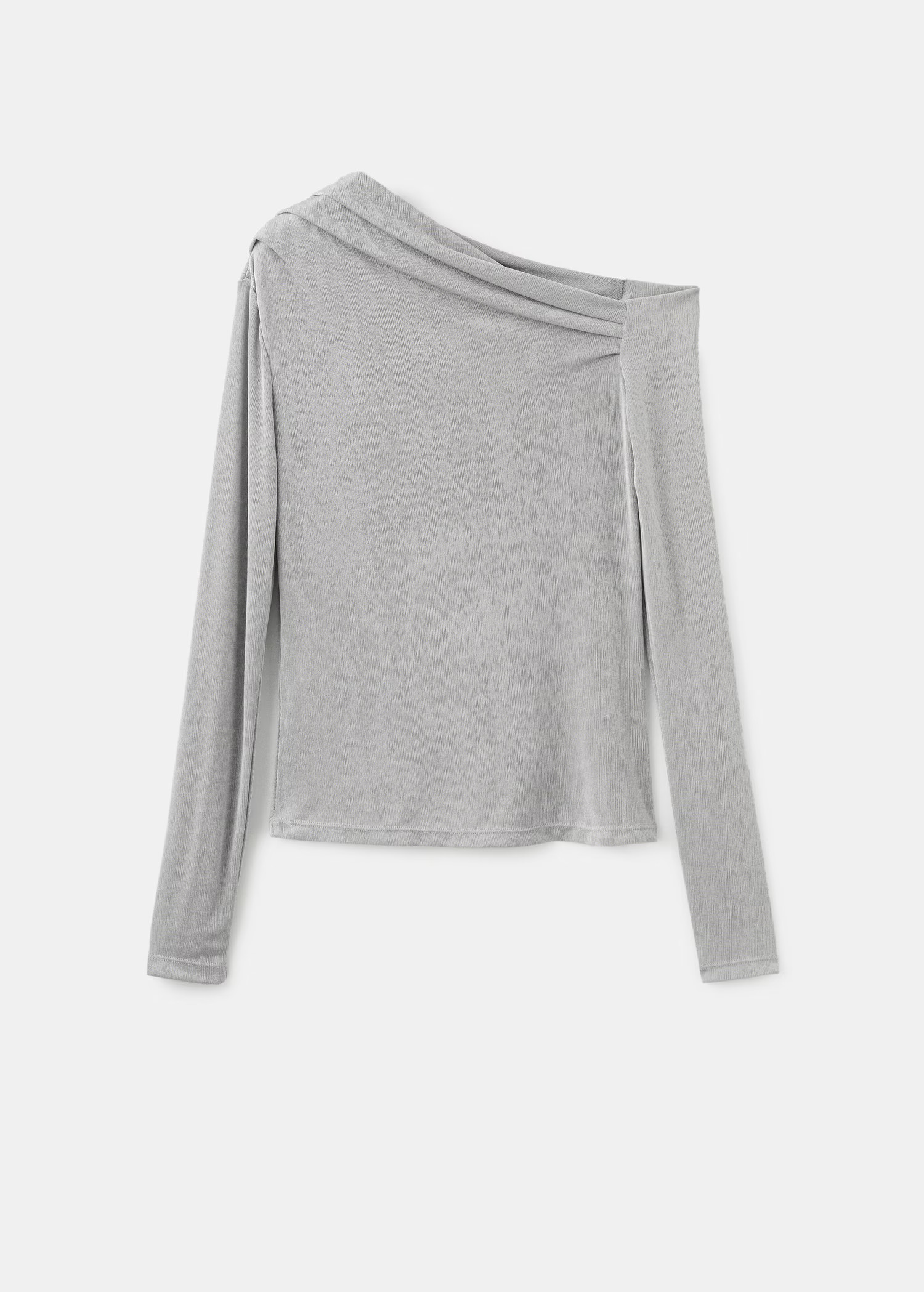 Asymmetrical long-sleeved t-shirt - Women | MANGO USA | Mango (US/MX/AU)