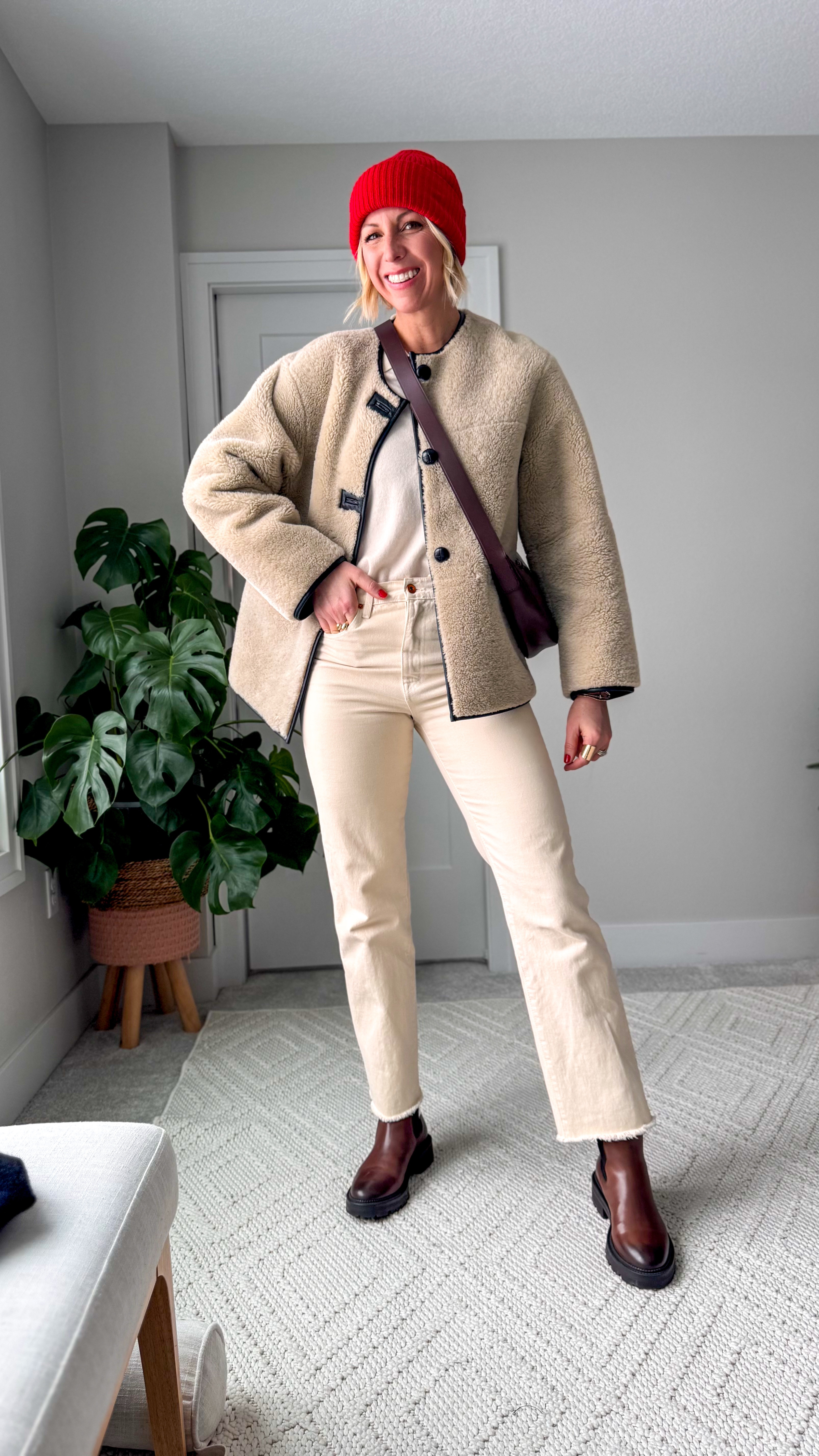 These off-white straight leg jeans have been a favorite in my closet the past two years! I love how elevated they look and how they can easily pair with so much in my closet! These fit true to size.
If you’re between sizes, I recommend sizing up one, especially in white jeans as they are less forgiving than darker colors ! 

#LTKWatchNow #LTKStyleTip #LTKOver40