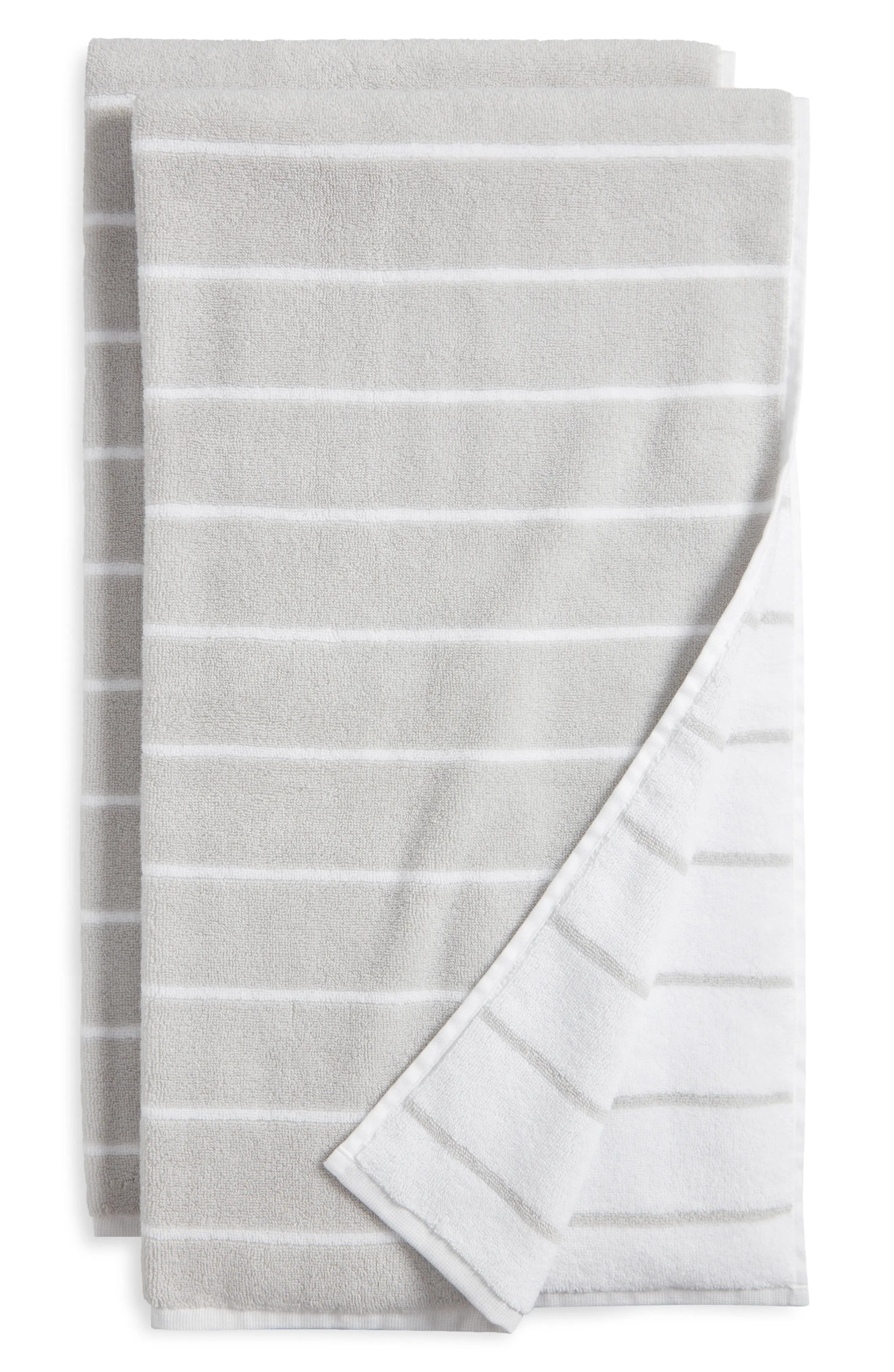 Hydrocotton Stripe Set of 2 Bath Towels | Nordstrom | Nordstrom