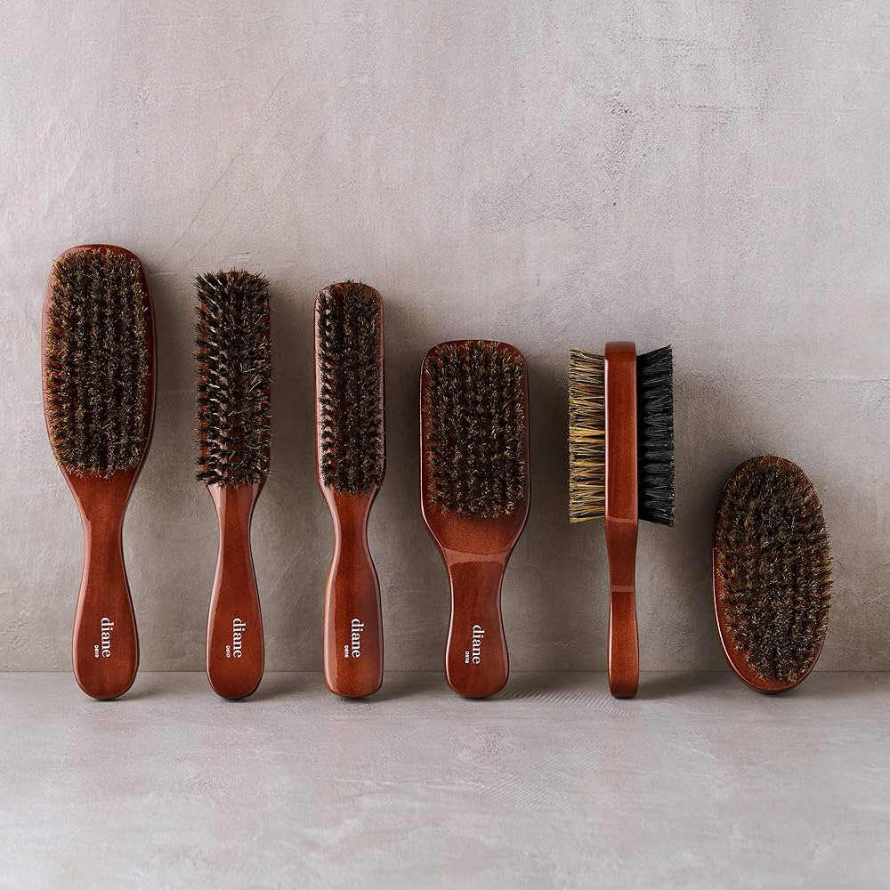 Diane Premium 100% Boar Bristle Styling Brush for Men and Barbers – Medium Bristles for Thick C... | Amazon (US)