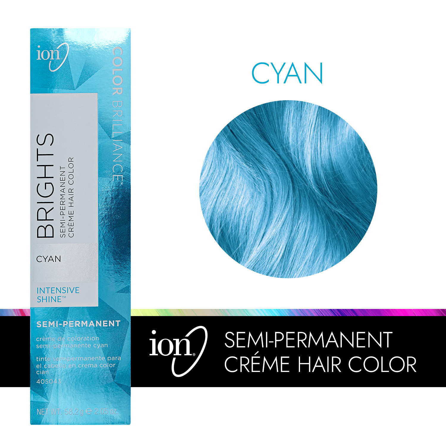 Ion Cyan Semi Permanent Hair Color 2.05 Fl Oz | Sally Beauty