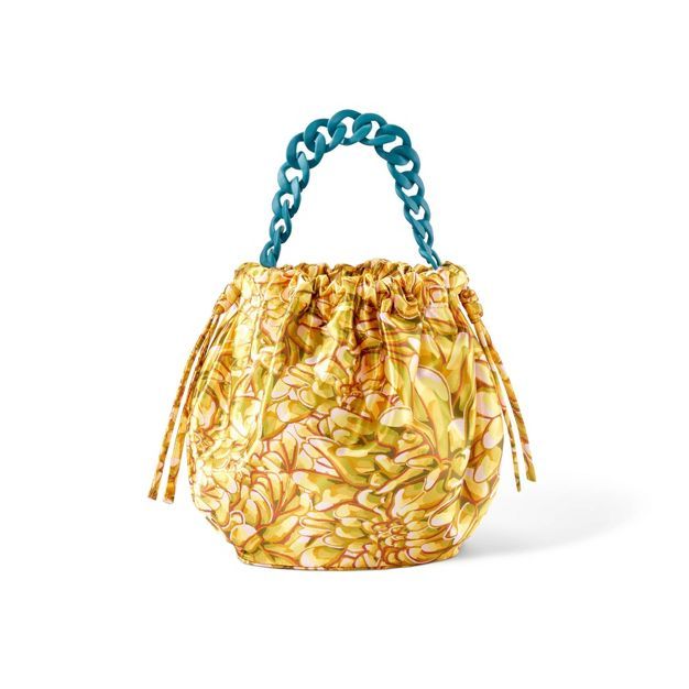 Slouchy Round Mum Floral Chain Handle Bag - Kika Vargas x Target Gold | Target