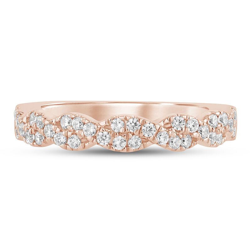 Lab Grown Diamond Twist Band in 10K Gold (1/3 ct. tw.) | Helzberg Diamonds