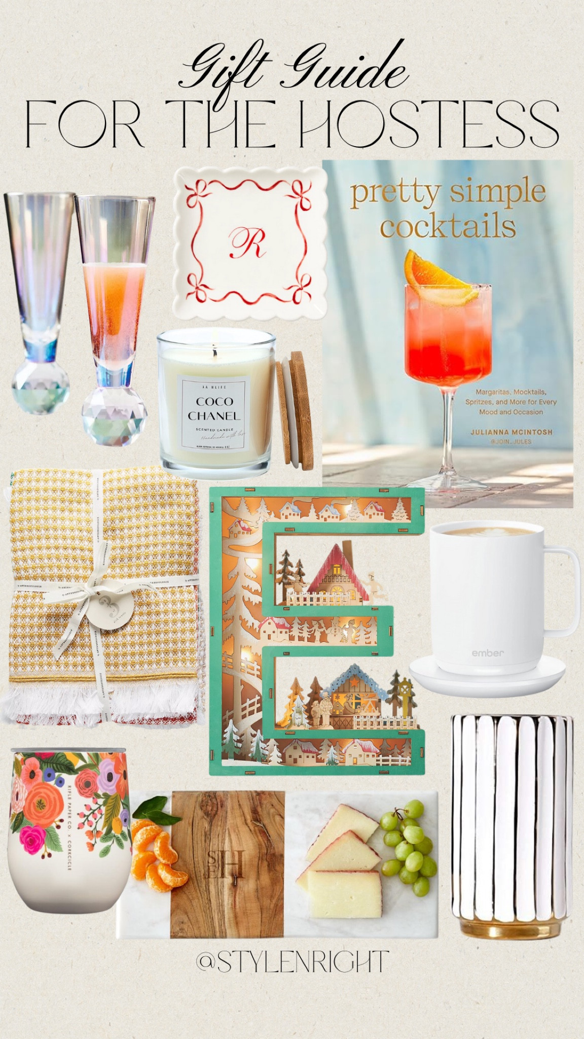 Gift Guide for the hostess!

Hostess gifts, gifts for the hostess, presents, holiday, gifts, gift idea, gift inspo, holiday gift guide, gift guide inspo, champagne flutes, cocktail book, candle, dish towels, wine glass, vase, ember mug



#LTKStyleTip #LTKGiftGuide #LTKHoliday