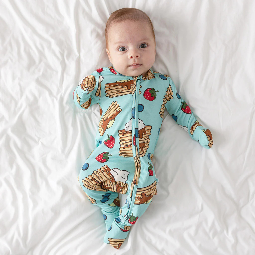 Flapjack Blue Baby Convertible Sleeper | Pancake Party | Posh Peanut