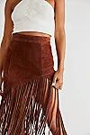 Understated Leather Western Fringe Skirt | Free People (Global - UK&FR Excluded)