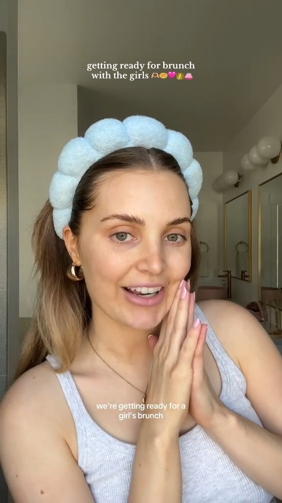 getting ready for brunch using products I don’t usually use!