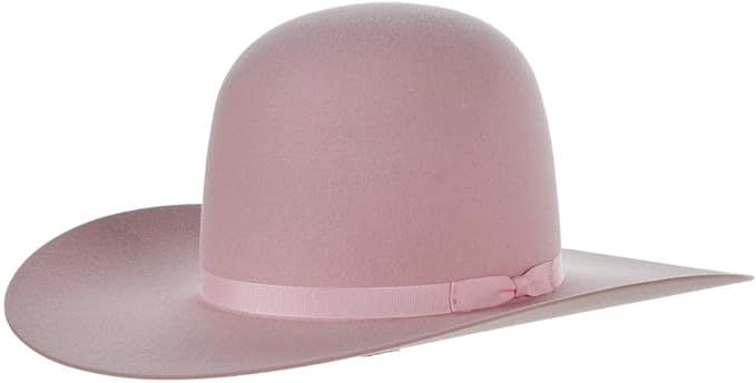 Rodeo King 7X Powder Pink 4 Inch Brim Open Crown Felt Hat | Amazon (US)