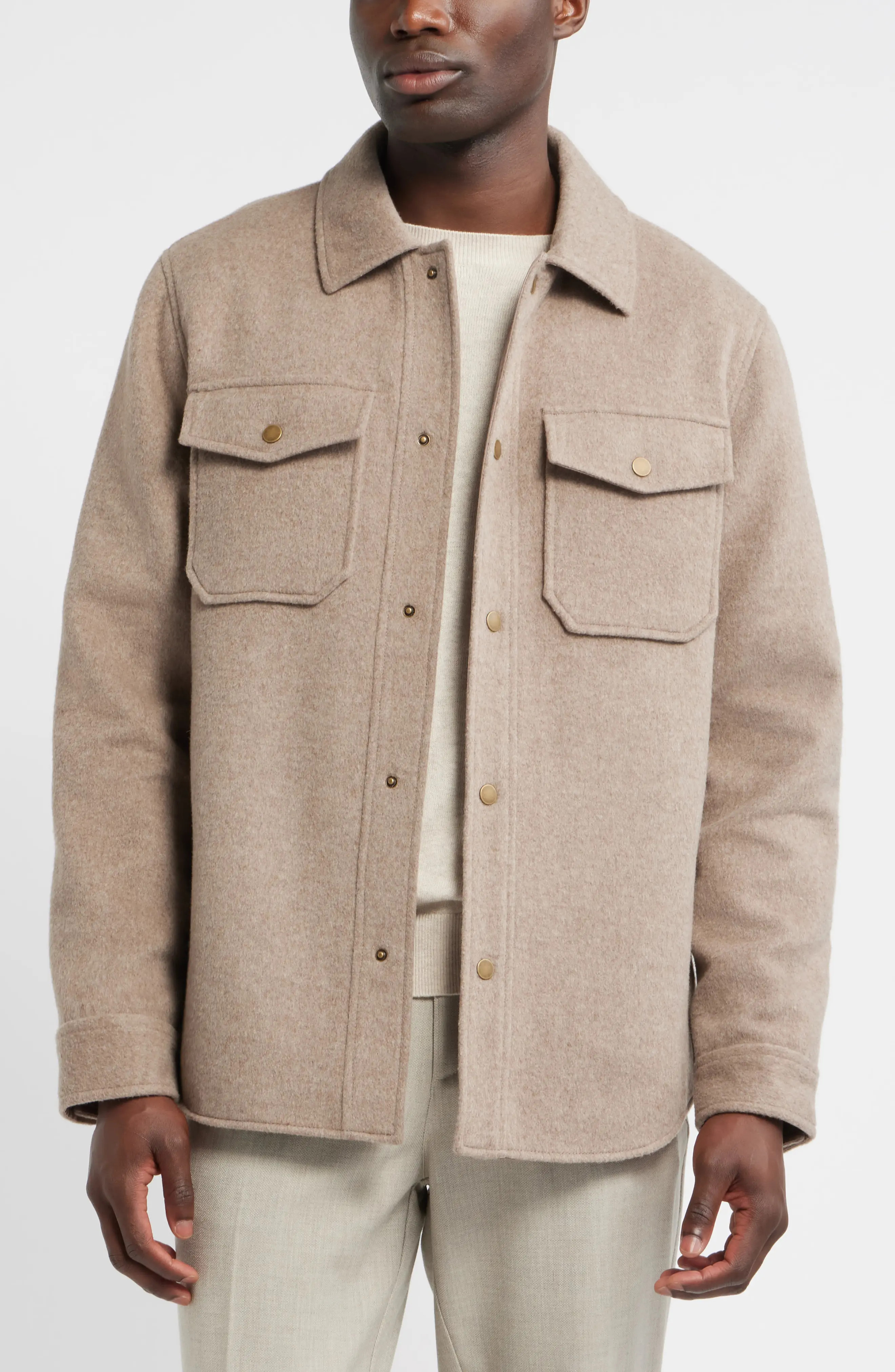 Wool Blend Shirt Jacket (Men) | Nordstrom | Nordstrom
