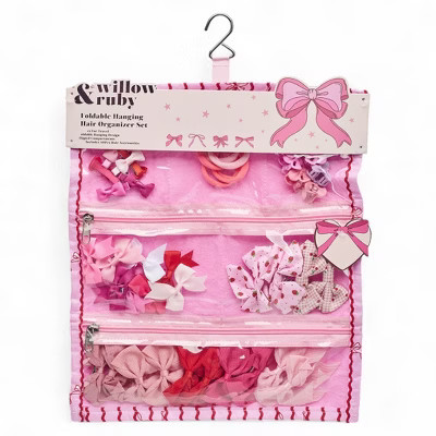 Willow & Ruby 40pc Girls' Hair Bow & Clip Set with Foldable Travel Organizer for Infant, Baby, Ch... | Target