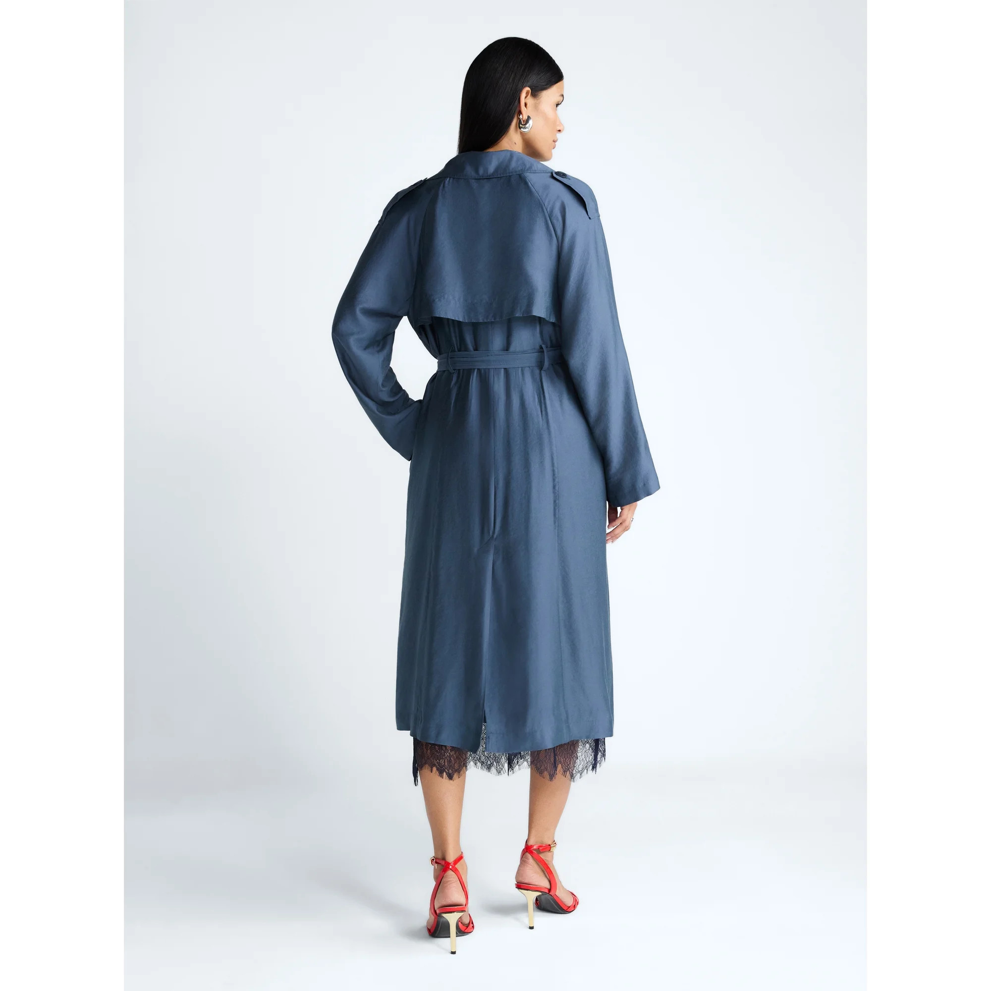 Devil Wears Prada Scoop Collection Women’s and Women's Plus Trench Coat, Sizes XS-4X | Walmart (US)