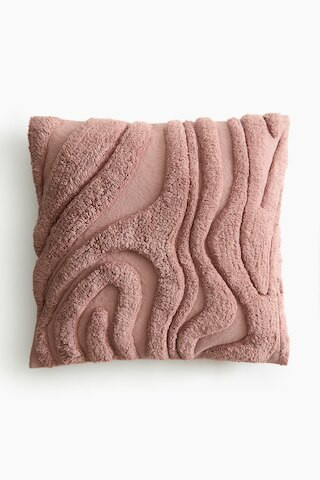 H & M - Patterned Cotton Cushion Cover - Dusty Pink | H&M (US + CA)