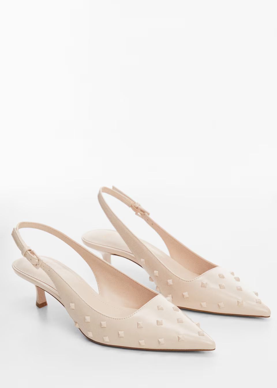 Studded slingback shoes -  Women | Mango USA | MANGO (US)