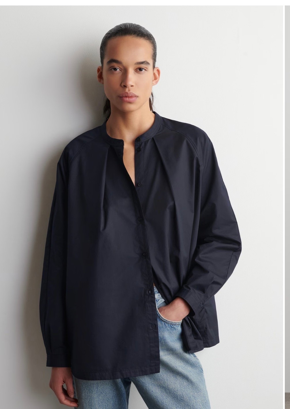 GRANDAD-COLLAR COTTON SHIRT

#LTKSeasonal #LTKTravel #LTKWorkwear