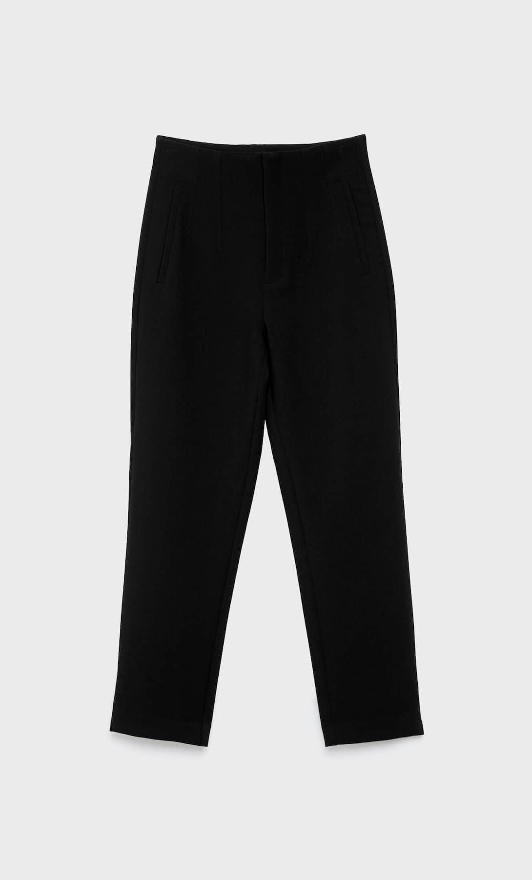 Smart trousers with darts - Women's fashion | Stradivarius United Kingdom | Stradivarius (UK)