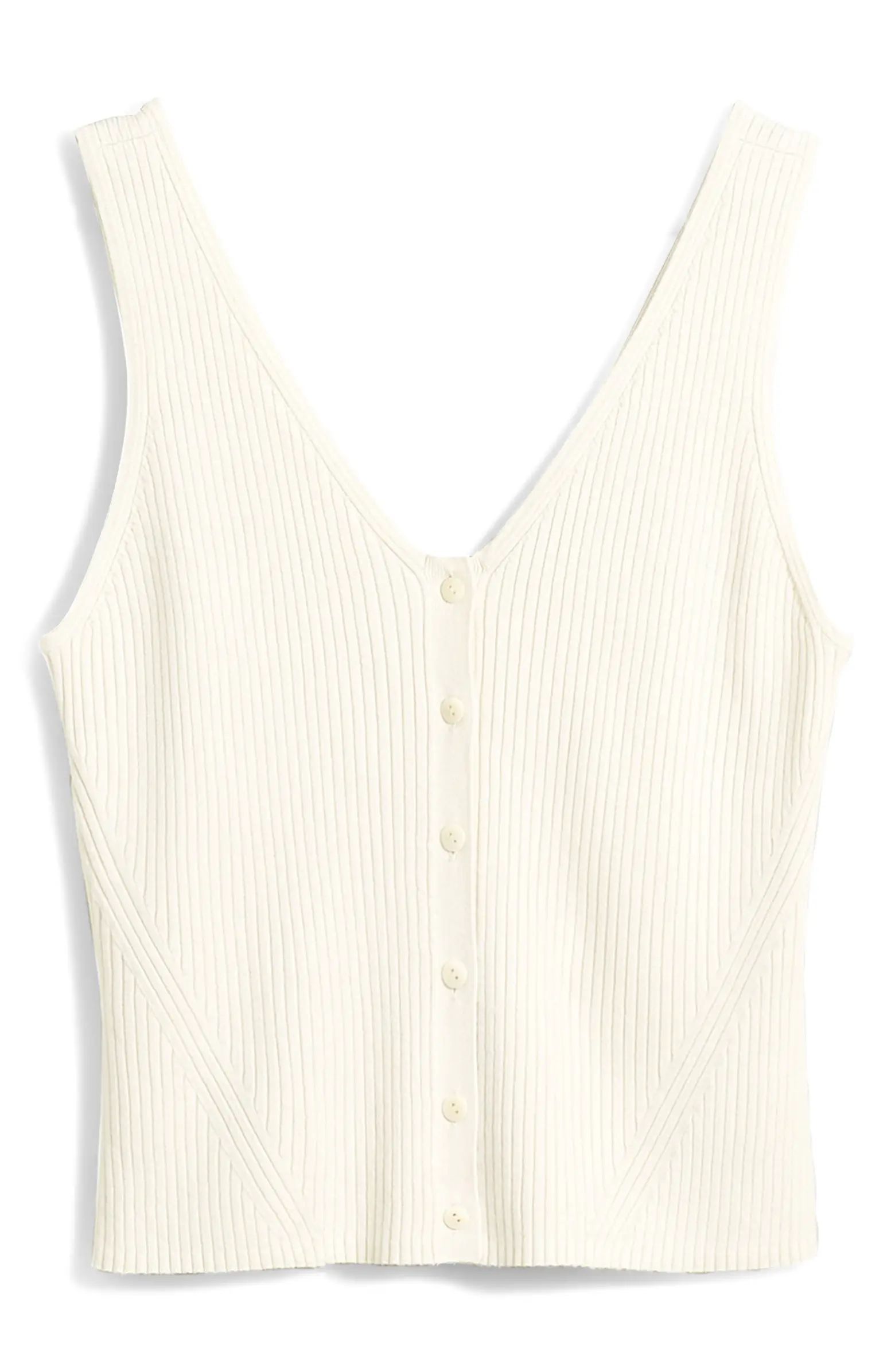 Madewell The Signature Knit Button Front Sweater Tank | Nordstrom | Nordstrom