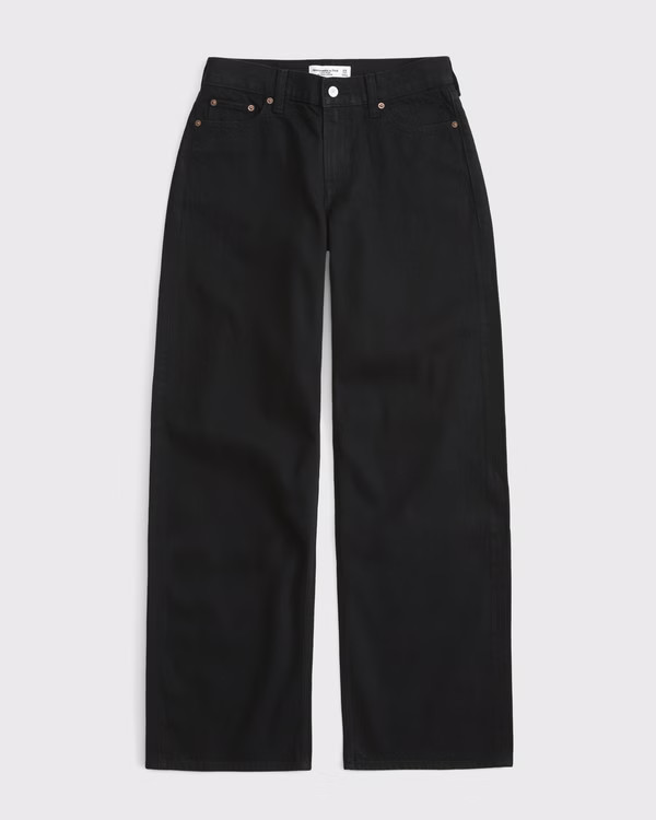Curve Love Low Rise Ultra Loose Jean | Abercrombie & Fitch (US)