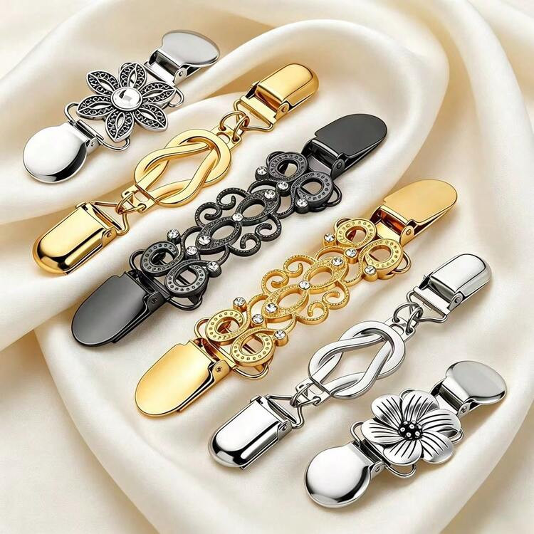 6pcs Waist Tightening Sweater Clips, Multi-Use Shawl & Cardigan Clips For Women | SHEIN