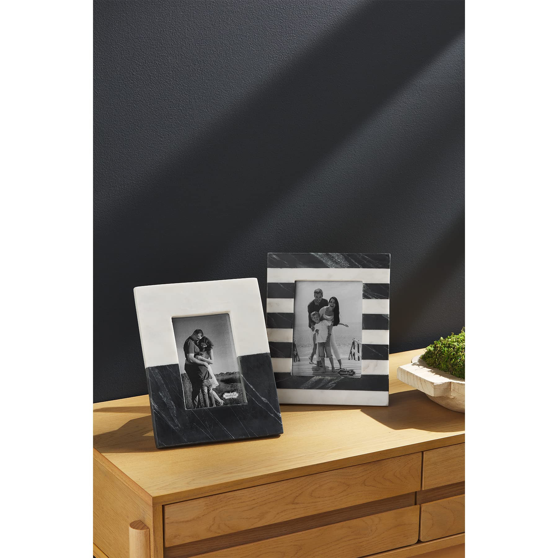 Mud Pie Black and White Marble Frame, 5 x 7 | Amazon (US)