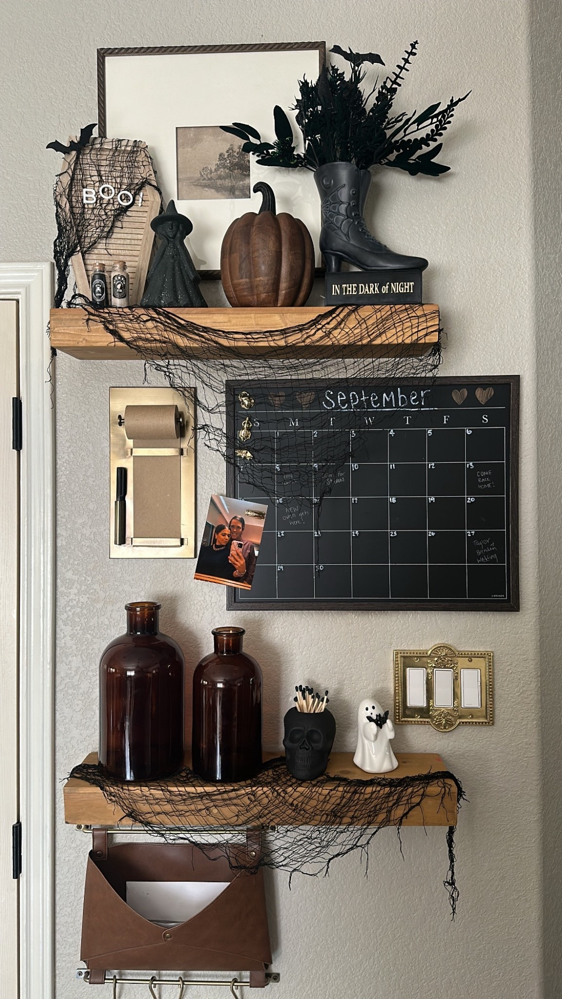 The Kitchen Command Center is looking so cute! Halloween edition! 👻🖤🕷️🕸️🎃

#LTKHome #LTKSeasonal #LTKStyleTip