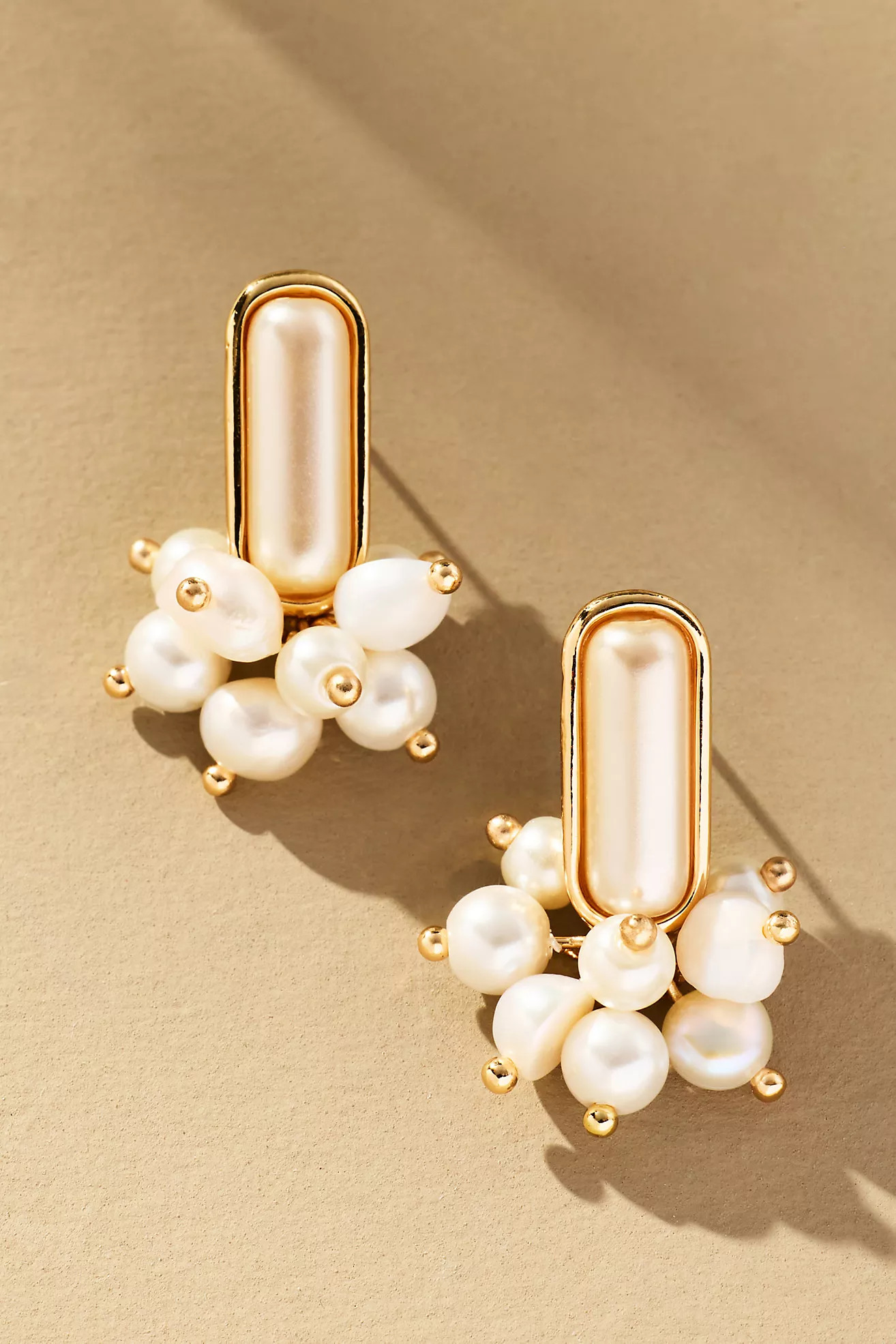 Pearl Cluster Drop Earrings | Anthropologie (US)