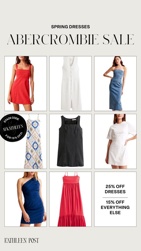 Abercrombie Dress Sale: Spring Dresses

Stack code AFKATHLEEN for an extra 15% off!

#kathleenpost #abercrombie 

#LTKsalealert #LTKstyletip #LTKSeasonal