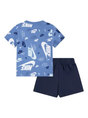 Nike Kids logo-print Shorts Set | Blue | FARFETCH | Farfetch Global