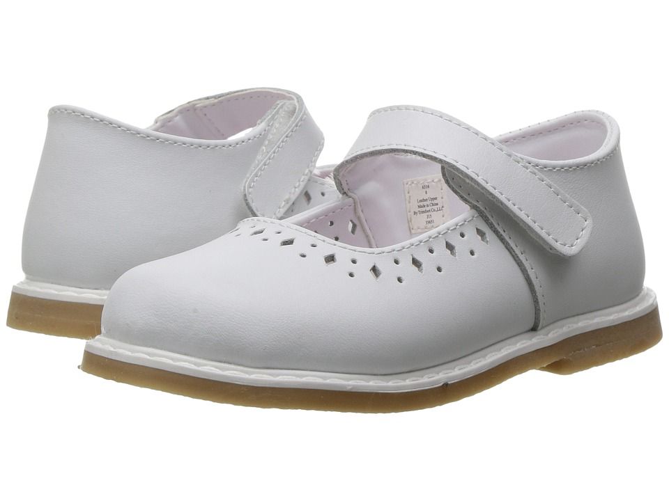 Baby Deer - Stichout Mary Jane (Infant/Toddler) (White) Girls Shoes | Zappos