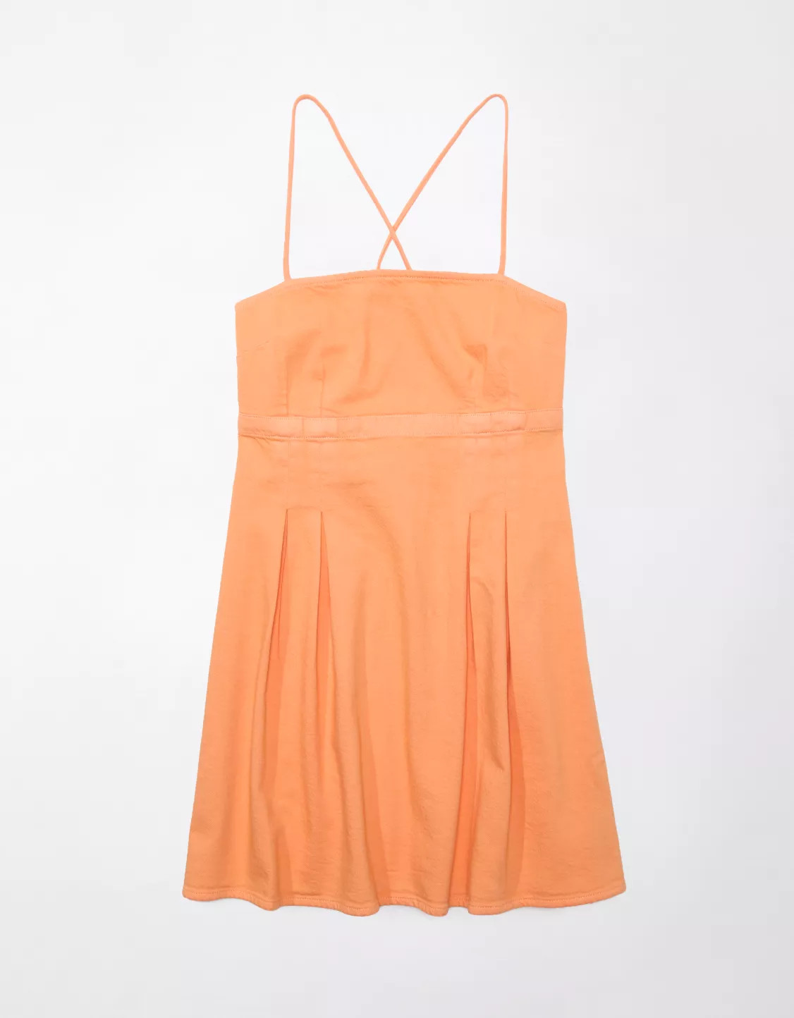 AE Dreamy Drape Pleated Strappy Mini Dress | American Eagle Outfitters (US & CA)
