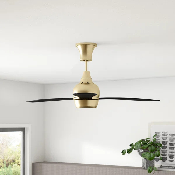 52'' Mcnemar 3 - Blade LED Propeller Ceiling Fan with Wall Control and Light Kit Included | Wayfair North America