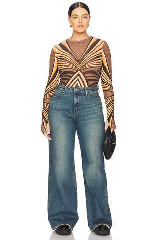 Kaylee Top in Caramel Animal | Revolve Clothing (Global)