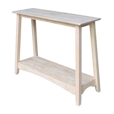 Shaker Console Table Unfinished - International Concepts | Target