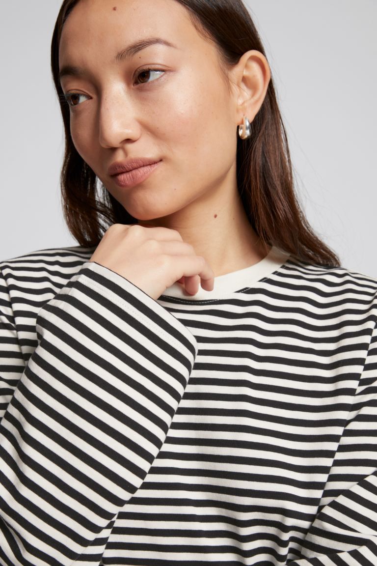 Relaxed Organic Cotton Jersey Top | H&M (UK, MY, IN, SG, PH, TW, HK)