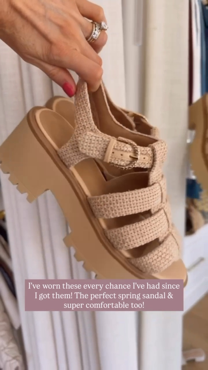 These chunky platform sandals are 😍 The perfect summer/spring shoe to elevate your casual sandal! Comfortable and cute is always a yes. 

Loverly grey, spring shoes, Target sandals, cute versatile sandals, affordable raffia women’s shoes 2026

#LTKSeasonal