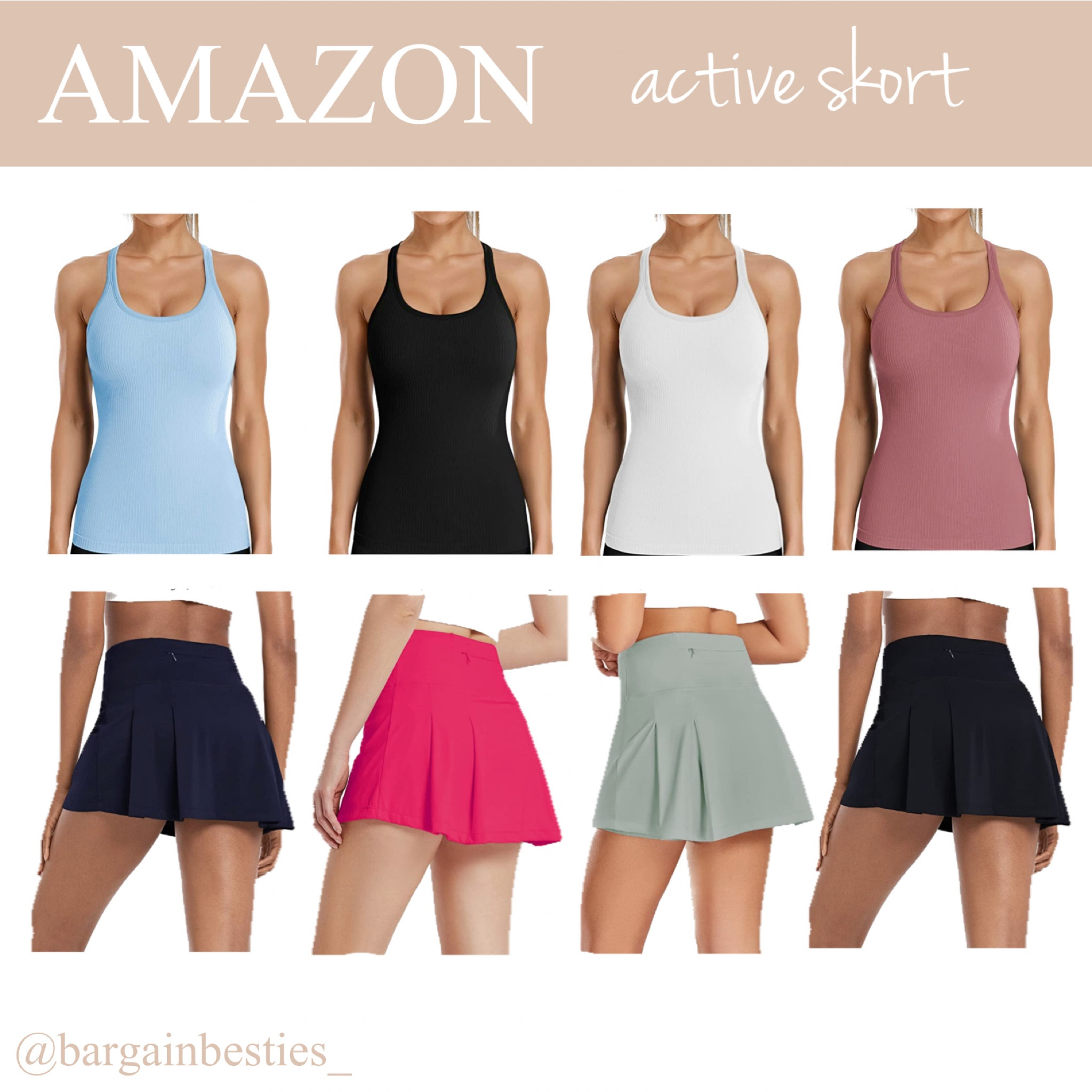 I’m loving these amazon skort and tank combos! & there are so many more colors too👏🏼

#LTKstyletip #LTKitbag #LTKFind
